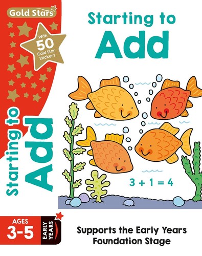 Gold stars maths addition - gold,