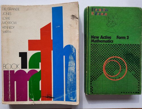 Vtg math book del grande - book,
